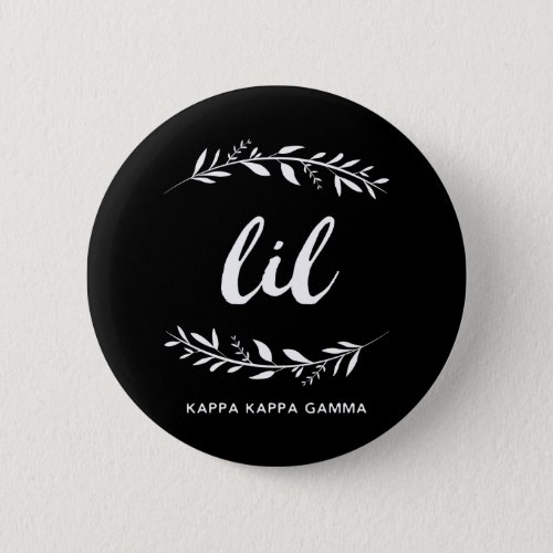 Kappa Kappa Gamma  Lil Wreath Pinback Button
