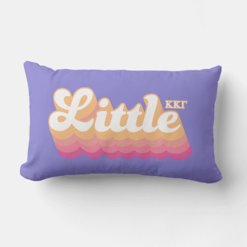 Kappa Kappa Gamma  Little Lumbar Pillow