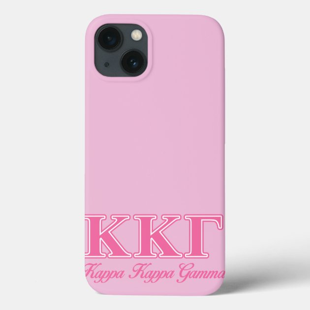 Kappa Kappa Gamma Pink Letters Case Mate iPhone Case Zazzle