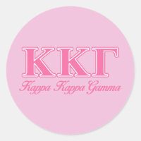 Kappa Kappa Gamma Pink Letters