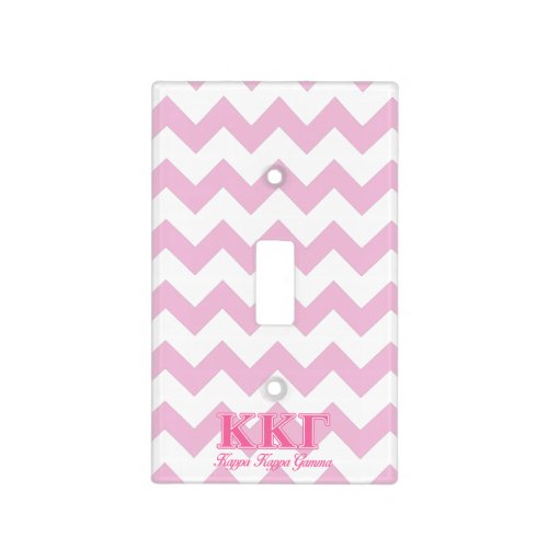 Kappa Kappa Gamma Pink Letters Light Switch Cover