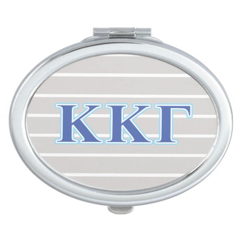 Kappa Kappa Gamma Royal Blue and Baby Blue Letters Makeup Mirror