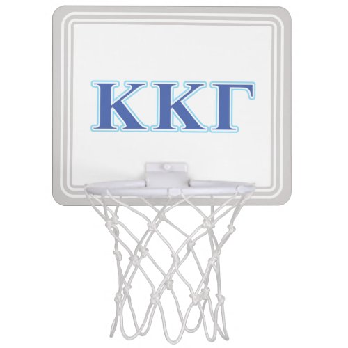 Kappa Kappa Gamma Royal Blue and Baby Blue Letters Mini Basketball Hoop
