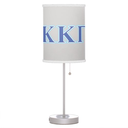 Kappa Kappa Gamma Royal Blue and Baby Blue Letters Table Lamp