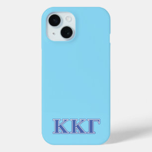 Kappa Kappa Gamma Royal Blue Letters iPhone 15 Case
