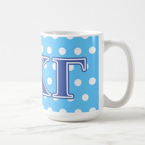 Kappa Kappa Gamma Royal Blue Letters Coffee Mug