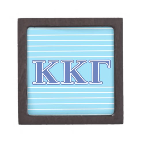 Kappa Kappa Gamma Royal Blue Letters Jewelry Box