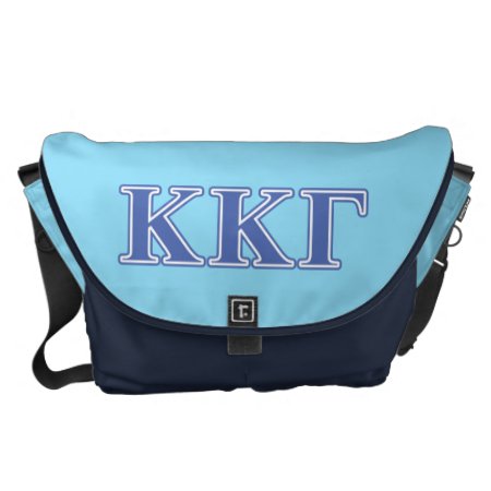 Kappa Kappa Gamma Royal Blue Letters Messenger Bag