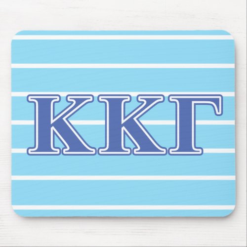 Kappa Kappa Gamma Royal Blue Letters Mouse Pad