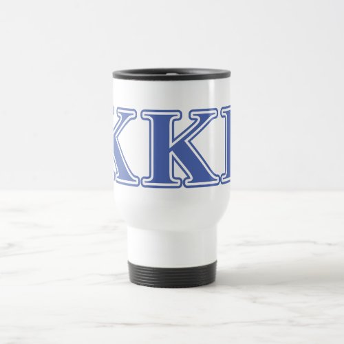 Kappa Kappa Gamma Royal Blue Letters Travel Mug