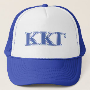 Kappa Kappa Gamma Royal Blue Letters Trucker Hat