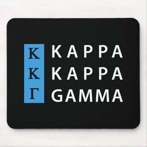 Kappa Kappa Gamma  Stacked Logo Mouse Pad