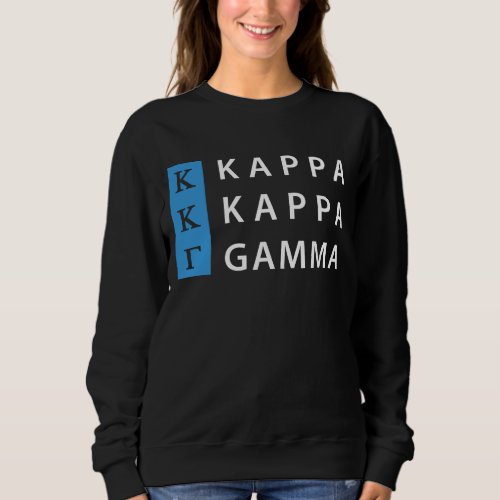 Kappa Kappa Gamma  Stacked Logo Sweatshirt