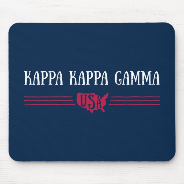 Kappa Kappa Gamma - USA Mouse Pad (Front)