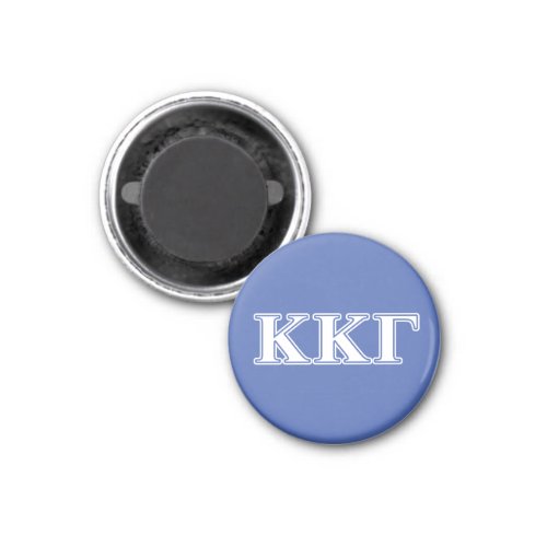 Kappa Kappa Gamma White and Royal Blue Letters Magnet