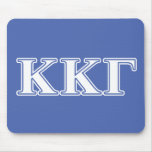 Kappa Kappa Gamma White And Royal Blue Letters Mouse Pad at Zazzle