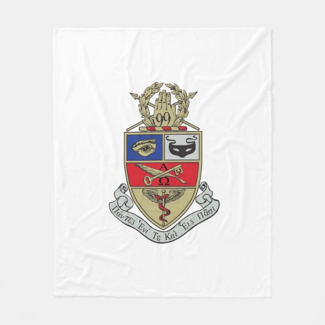 Kappa Psi Crest Fleece Blanket (Front)