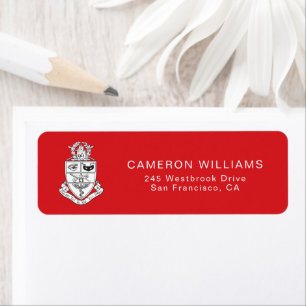 Kappa Psi Crest Label