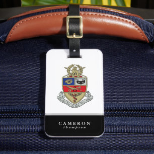 Kappa Psi Crest Luggage Tag