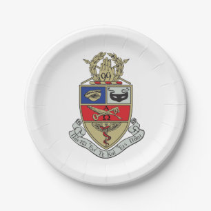 Kappa Psi Crest Paper Plates