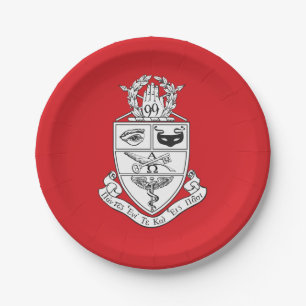 Kappa Psi Crest Paper Plates
