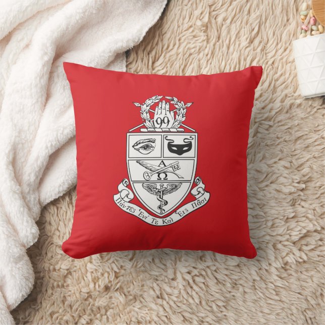 Kappa Psi Crest Throw Pillow (Blanket)