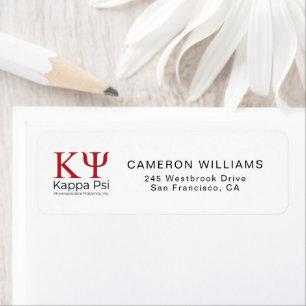Kappa Psi Pharmaceutical Fraternity Label
