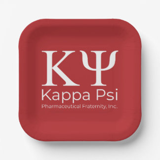 Kappa Psi Pharmaceutical Fraternity Paper Plates