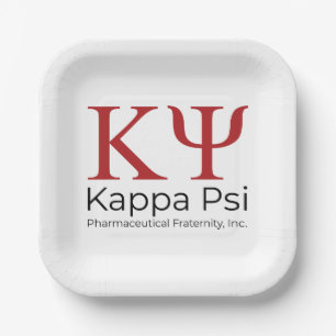 Kappa Psi Pharmaceutical Fraternity Paper Plates