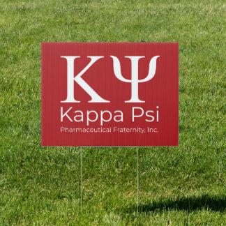 Kappa Psi Pharmaceutical Fraternity Sign