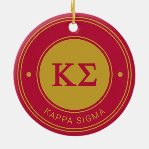 Kappa Sigma  Badge Ceramic Ornament