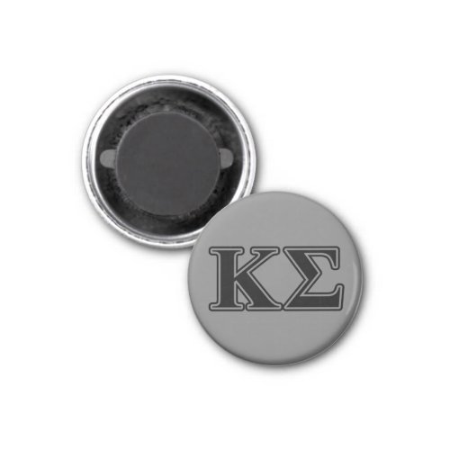 Kappa Sigma Black Letters Magnet