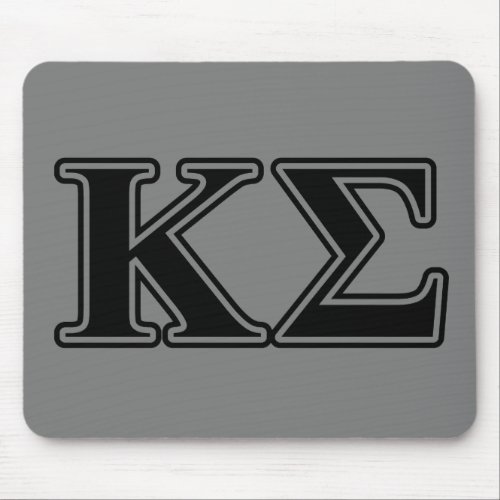 Kappa Sigma Black Letters Mouse Pad