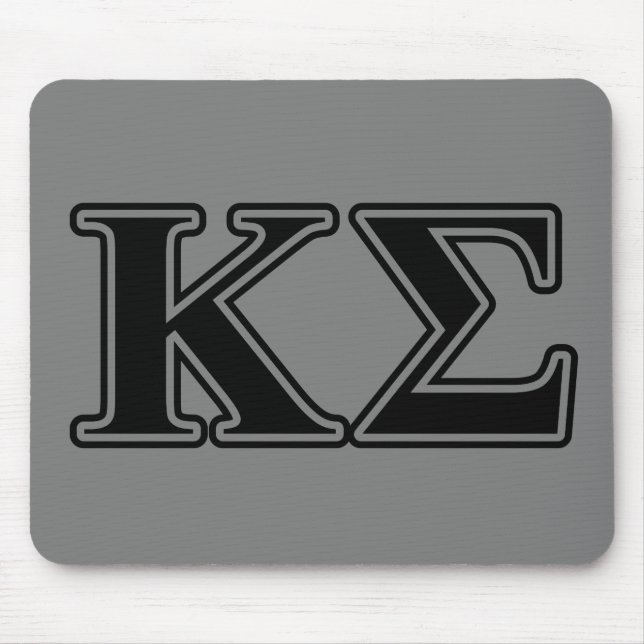 Kappa Sigma Black Letters Mouse Pad (Front)