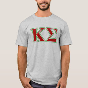 Kappa Sigma Red and Green Letters T-Shirt