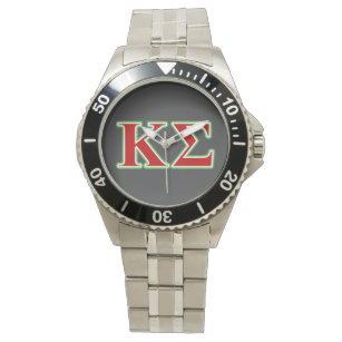 Kappa Sigma Red and Green Letters Watch