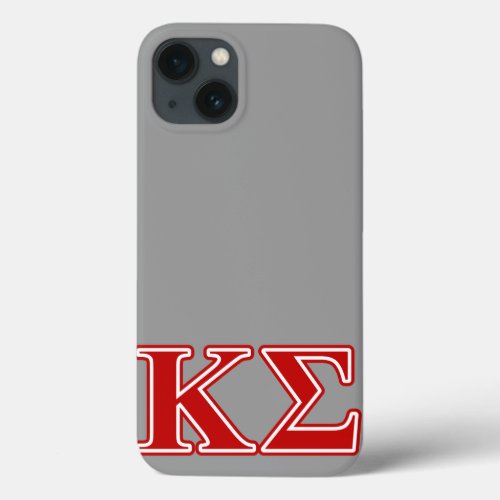 Kappa Sigma Red Letters iPhone 13 Case