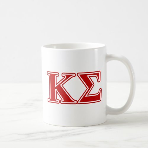 Kappa Sigma Red Letters Coffee Mug