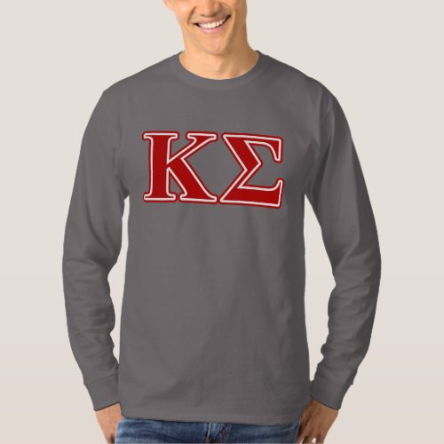 Kappa Sigma Red Letters T_Shirt