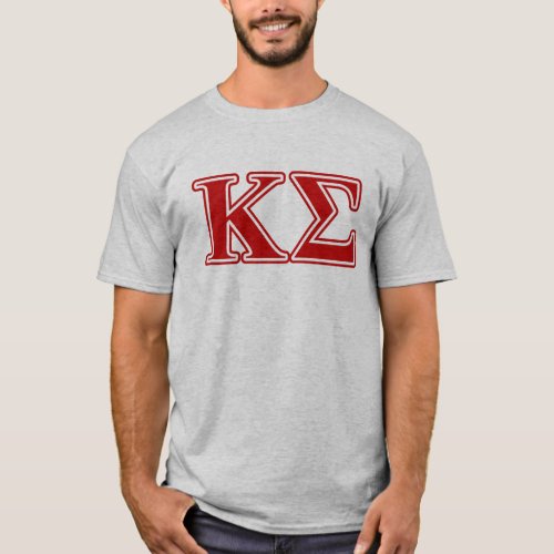 Kappa Sigma Red Letters T_Shirt