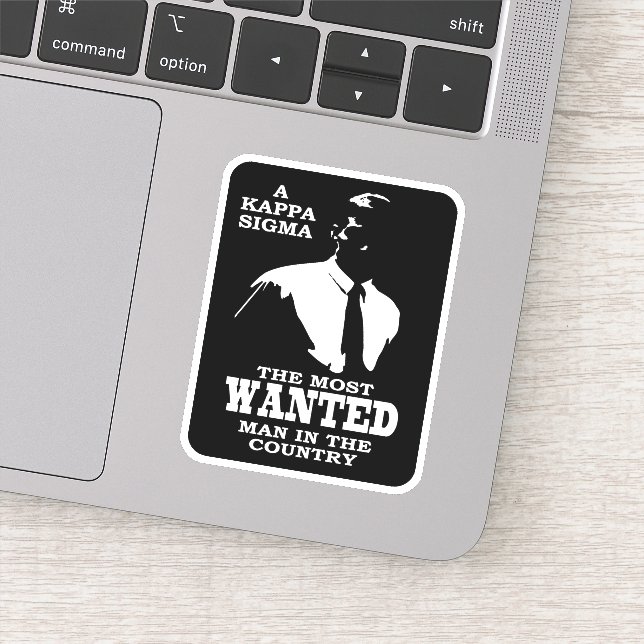 Kappa Sigma - The Most Wanted Sticker (Detail)