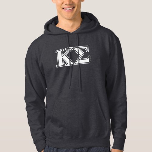 Kappa Sigma White and Red Letters Hoodie