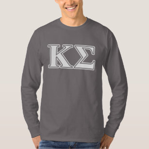 Kappa Sigma White and Red Letters T-Shirt