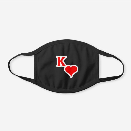 Kappa Sweetheart Black Cotton Face Mask (Front)