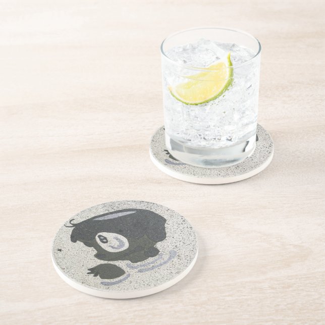 Kappabashi Sandstone Coaster (Side)