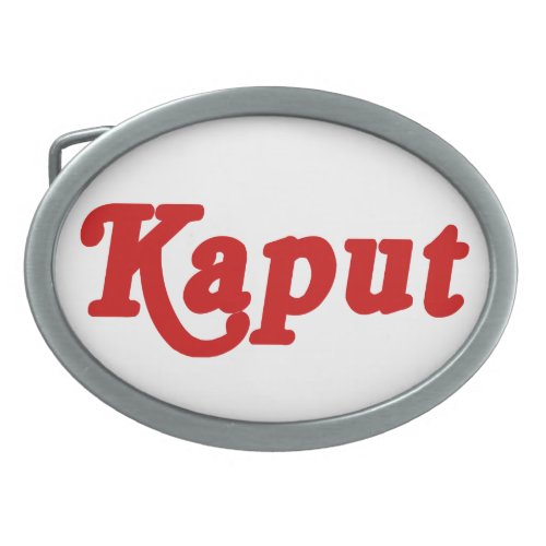 KAPUT  NOT WORK  OVAL BELT BUCKLE