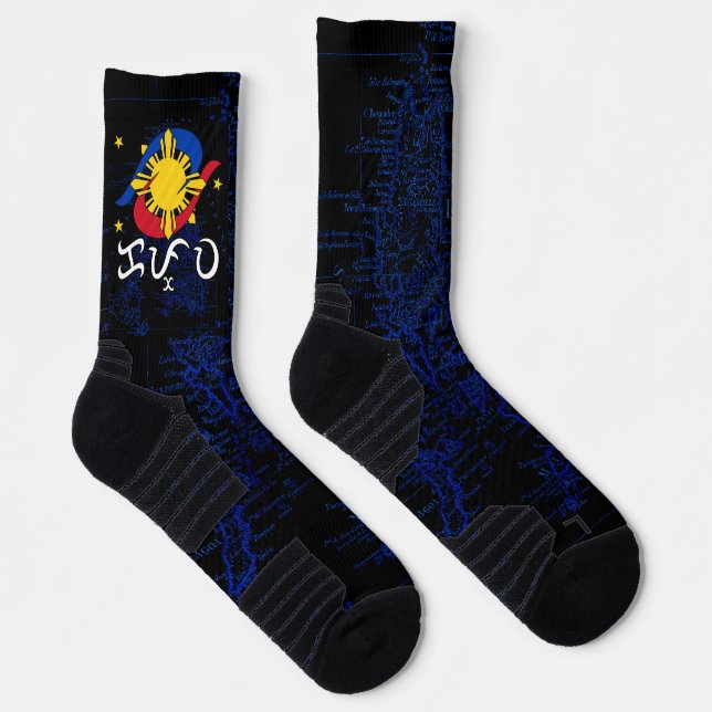 Kapwa (Baybayin script) Socks (Right)