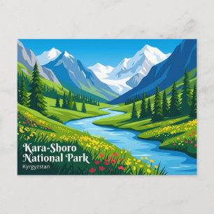 Kara-Shoro National Park Kyrgyzstan Postcard