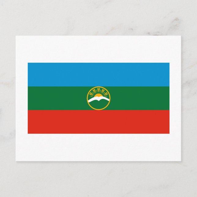 Karachay-Cherkess Republic Flag Postcard (Front)