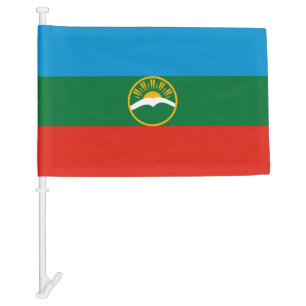 Karachay Cherkessia Car Flag